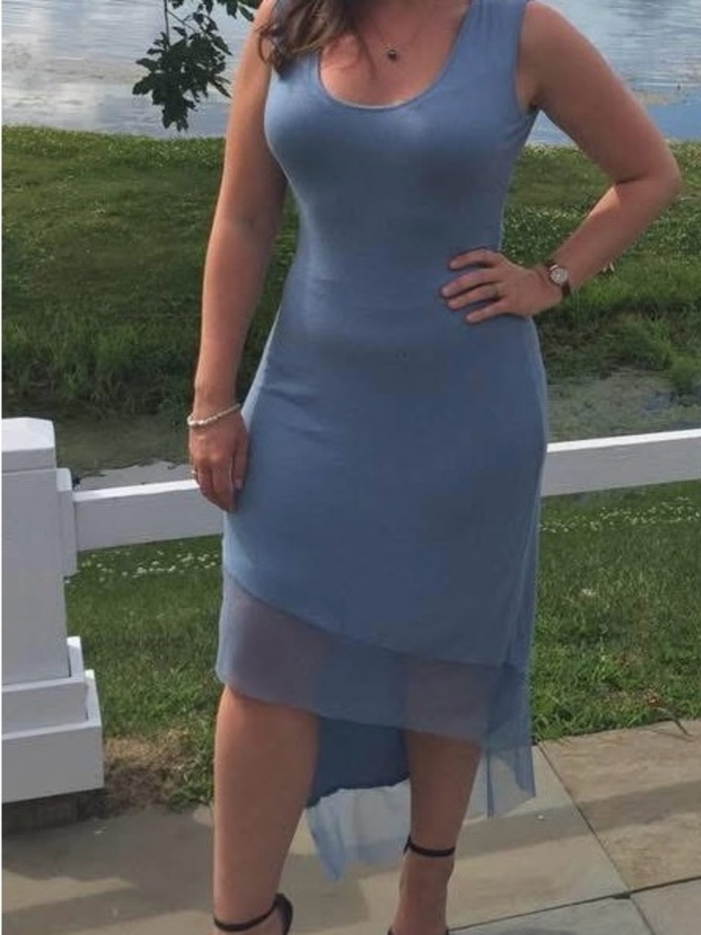 BCBG Max Azria Periwinkle Dress- Size Medium